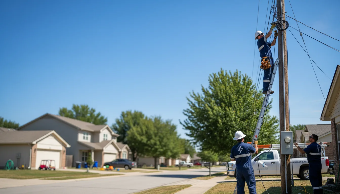 Residential electrician providing installation services in Abbeville, LA